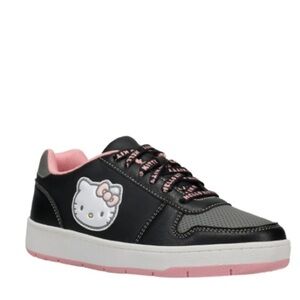 Hello Kitty Black Sneakers Women’s Sz 7 or 10 NEW Lace Up Shoes